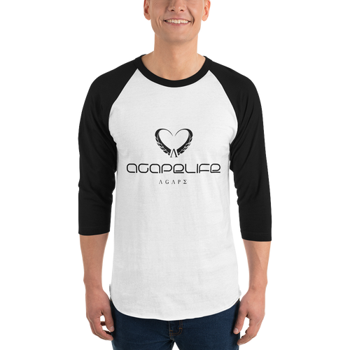 Agapelife Signature- 3/4 Sleeve Unisex Baseball Tee