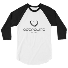 Load image into Gallery viewer, Agapelife Signature- 3/4 Sleeve Unisex Baseball Tee