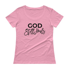 Load image into Gallery viewer, God Still Heals Women&#39;s Scoopneck Tee