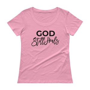 God Still Heals Women's Scoopneck Tee