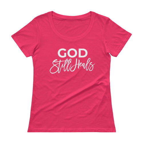 God Still Heals Women's Scoopneck Tee